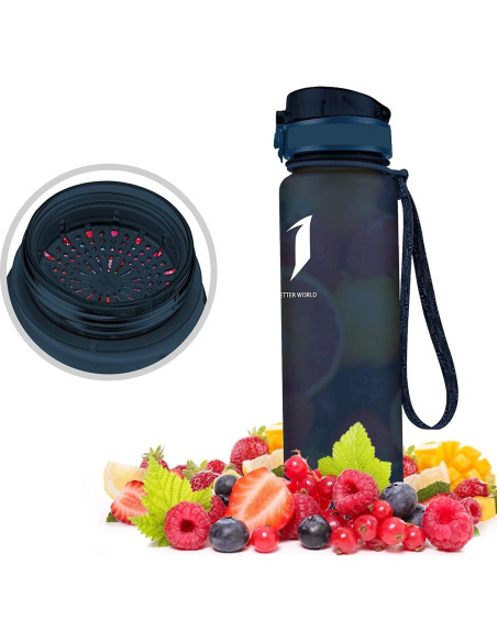 Botella de Agua Super Sparrow 500 ml Tritan Sin BPA Arándano Botella de Agua Super Sparrow 500 ml Tritan Sin BPA Arándano