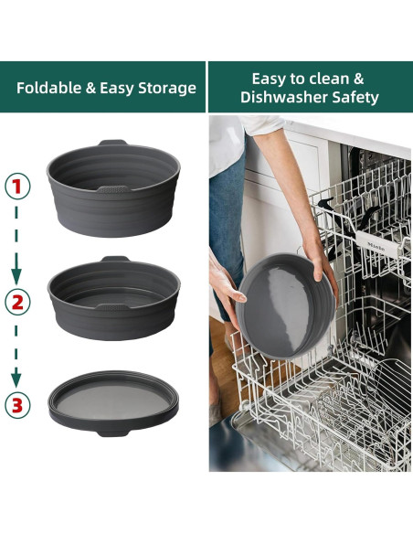 Forros de Silicona Reutilizables ZTHapwa para Olla 6 QT Ovalada