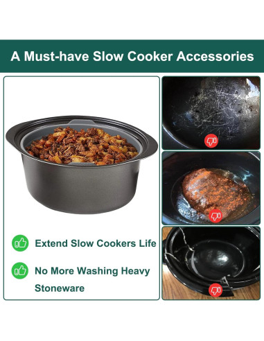 Forros de Silicona Reutilizables ZTHapwa para Olla 6 QT Ovalada