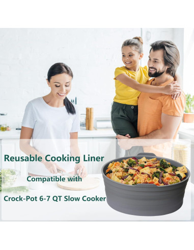 Forros de Silicona Reutilizables ZTHapwa para Olla 6 QT Ovalada