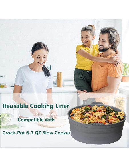 Forros de Silicona Reutilizables ZTHapwa para Olla 6 QT Ovalada