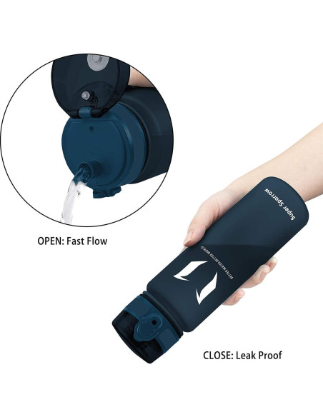 Botella de Agua Super Sparrow 500 ml Tritan Sin BPA Arándano Botella de Agua Super Sparrow 500 ml Tritan Sin BPA Arándano