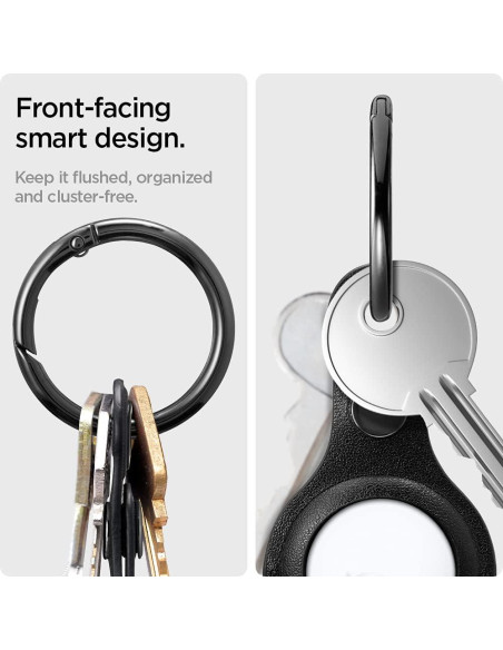 Funda Spigen Valentinus para AirTag con mosquetón - Negro