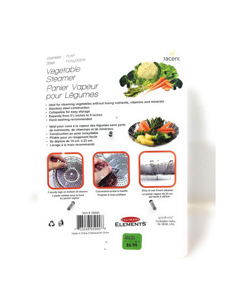 Vaporera de Verduras Eléctrica Elementos Culinarios 414g