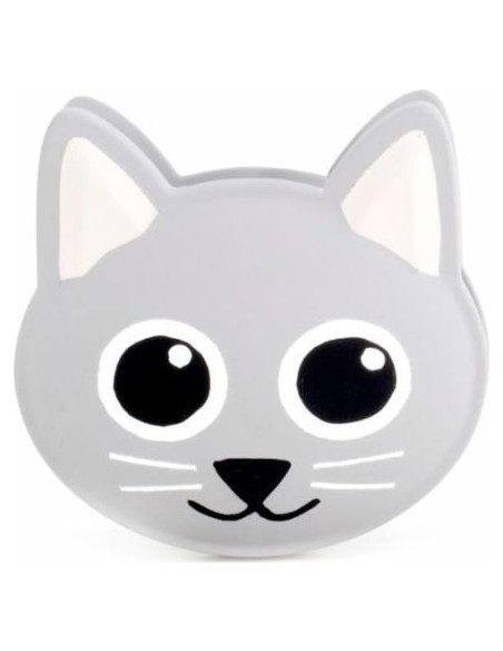 Clip de bolsa Kikkerland con sonido de gato gris