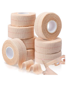 Cinta Adhesiva Elástica Tondiamo 8 Rollos 2.54 cm x 4.57 m