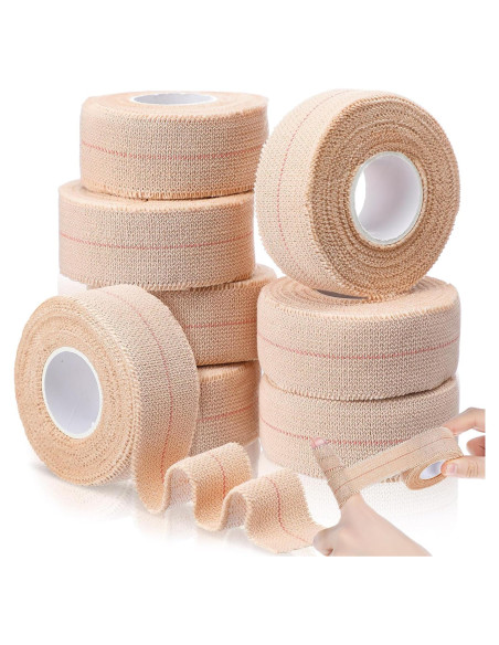 Cinta Adhesiva Elástica Tondiamo 8 Rollos 2.54 cm x 4.57 m