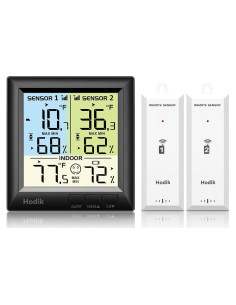 Termómetro Digital Inalámbrico HODIK con Alarma y 100M