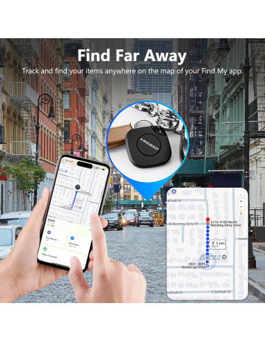 Localizador Inteligente KINDEEP Air Tag Bluetooth - 4 Unidades