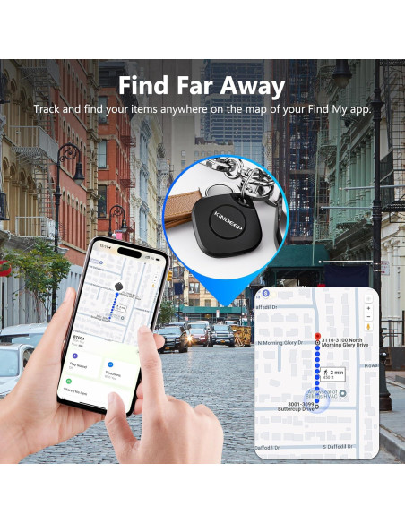 Localizador Inteligente KINDEEP Air Tag Bluetooth - 4 Unidades Localizador Inteligente KINDEEP Air Tag Bluetooth - 4 Unidades