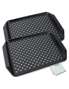 Bandeja Antideslizante Czlizdyt Set de 2 Negra 44.5x30.5cm