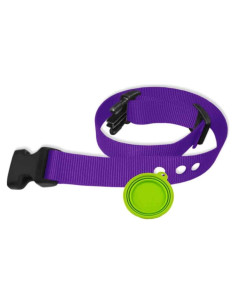 Correa de Reemplazo PetSafe Nylon 66cm con Tazón Viaje Púrpura