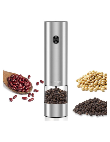 Molino de Pimienta Eléctrico Samsen - Acero Inoxidable 70ml