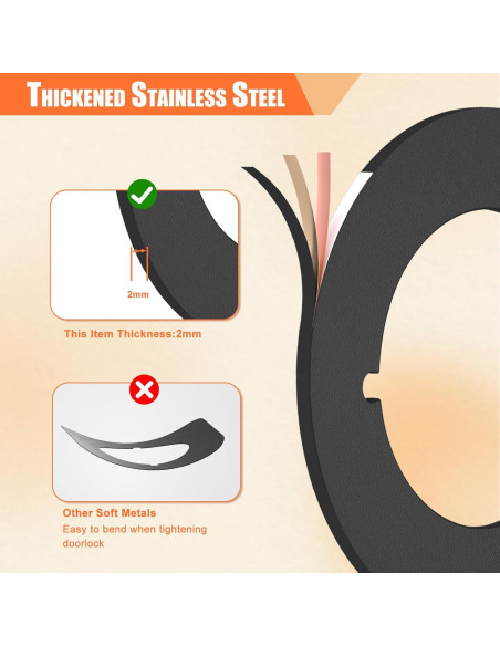 Placa de refuerzo para pomo de puerta KOVOSCH 2 Pack Redonda Placa de refuerzo para pomo de puerta KOVOSCH 2 Pack Redonda