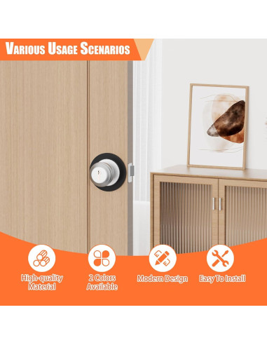 Placa de refuerzo para pomo de puerta KOVOSCH 2 Pack Redonda