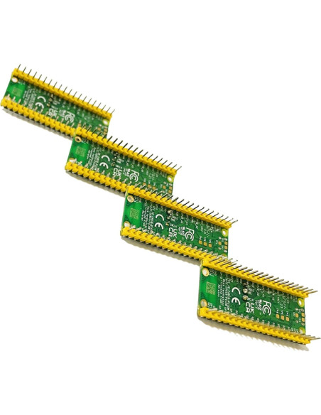 Paquete de 4 Raspberry Pi Pico W con conectores pre-soldados
