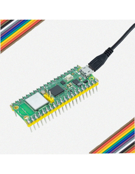 Paquete de 4 Raspberry Pi Pico W con conectores pre-soldados