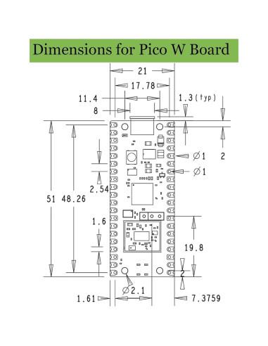 Paquete de 4 Raspberry Pi Pico W con conectores pre-soldados
