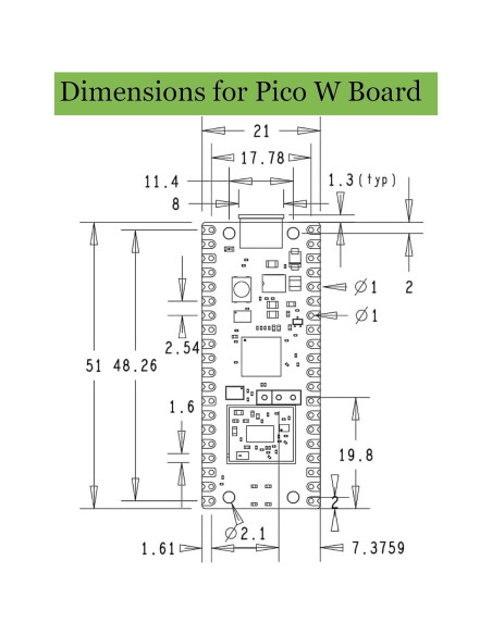 Paquete de 4 Raspberry Pi Pico W con conectores pre-soldados