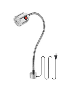Luz de Trabajo LED Magnética Deeffe 5W Cuello de Cisne 550 Lúmenes