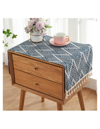 Cubierta de Tela Rectangular Utobanh 90x40 cm Azul Geométrico