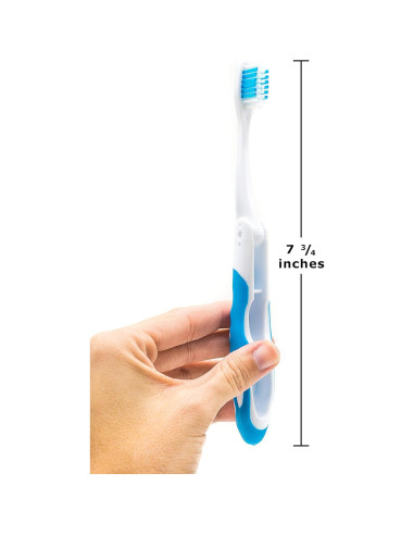 Cepillo de Dientes de Viaje Lingito Plegable - Paquete de 3 Multicolor