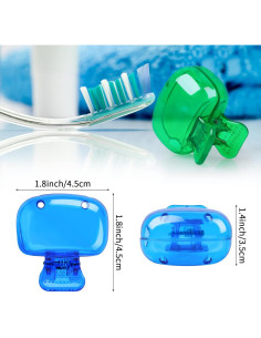 Paquete de 4 Cubiertas de Cepillo de Dientes Eaezerav - Viaje, Higiene 2