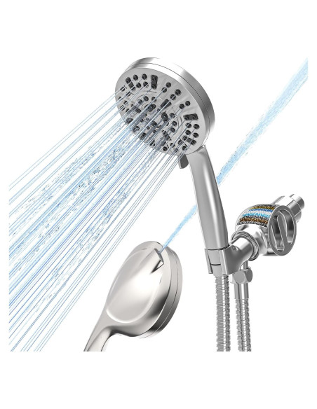 Cabezal de Ducha Filtrado SANISANO 9 Modos Alta Presión 11.94 cm
