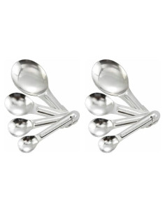 Set de Cucharas Medidoras Winco de Acero Inoxidable 4 Pzas