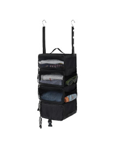 Organizador de Viaje Colgante Surblue Negro 4 Compartimentos