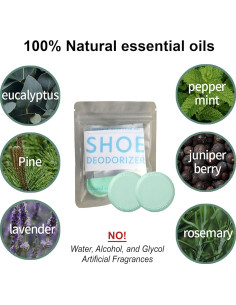 Bolas Desodorantes Naturales OnYourLife - Eliminador de Olores para Zapatos, 2 Piezas 2