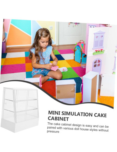 Cabinet Miniatura de Pastel Toyvian 13x13 cm Decoración