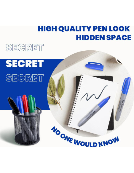 Bolígrafo Falso Caja de Seguridad BARGIFTS Azul 14.5cm