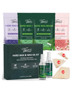 Kit de Depilación VENNCO con Perlas de Cera Dura - 36 Piezas