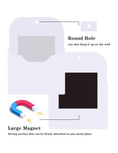 Soporte Magnético para Archivos COMFYROOM - 6 Piezas A4 2