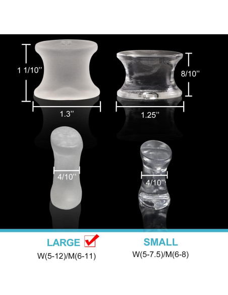 Separadores de Dedos de Gel Povihome - Alivio Juanetes Grande