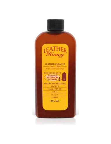 Limpiador de Cuero Leather Honey 118ml - No Tóxico y Efectivo