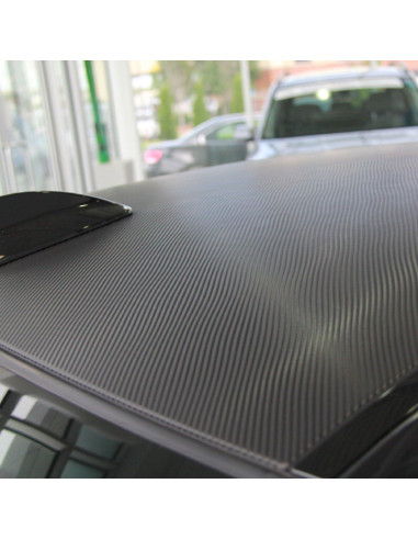 Vinilo de Fibra de Carbono LZLRUN 30.48x152.4cm Negro