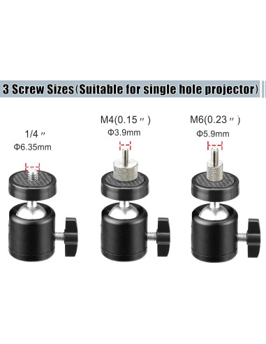 Soporte de Pared para Proyector 2-Be-Best Ajustable Negro