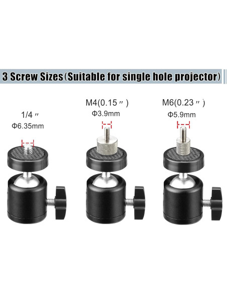 Soporte de Pared para Proyector 2-Be-Best Ajustable Negro