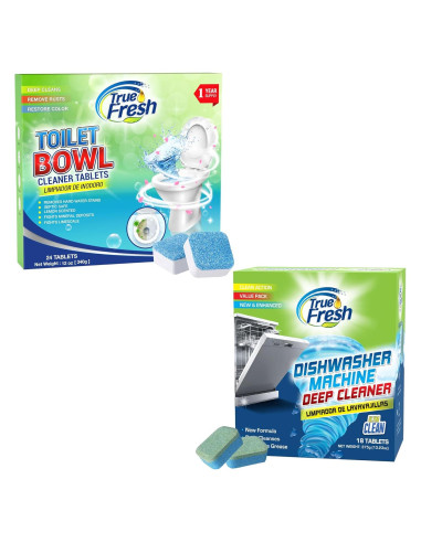 Tabletas Limpiadoras de Inodoro y Lavavajillas True Fresh - 42 Unidades