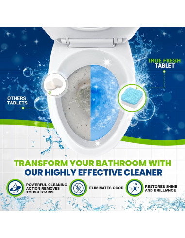 Tabletas Limpiadoras de Inodoro y Lavavajillas True Fresh - 42 Unidades