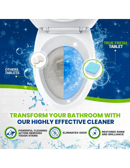 Tabletas Limpiadoras de Inodoro y Lavavajillas True Fresh - 42 Unidades