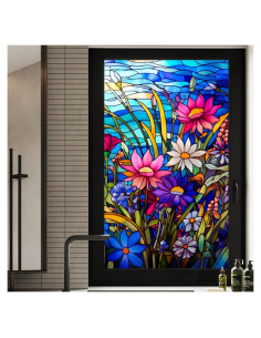 Película de Ventana Templada WBQMUNY 44.96x100.08 cm Decorativa