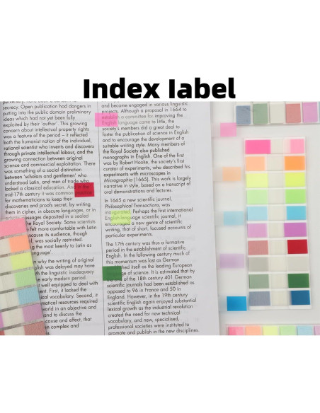 Notas Adhesivas Transparentes Leegawu 1000 Pcs 1.09 cm