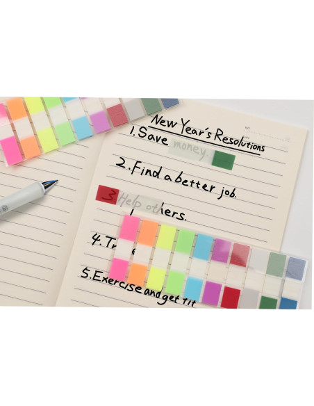 Notas Adhesivas Transparentes Leegawu 1000 Pcs 1.09 cm