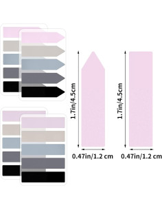 600 Pestañas Adhesivas Transparentes Bremorou - Color Pastel 2