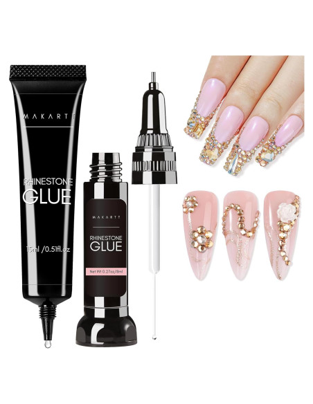 Conjunto de Pegamento para Piedras Preciosas Makartt 15ml + 8ml