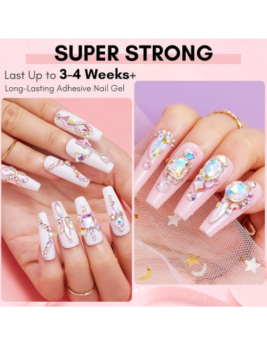 Conjunto de Pegamento para Piedras Preciosas Makartt 15ml + 8ml