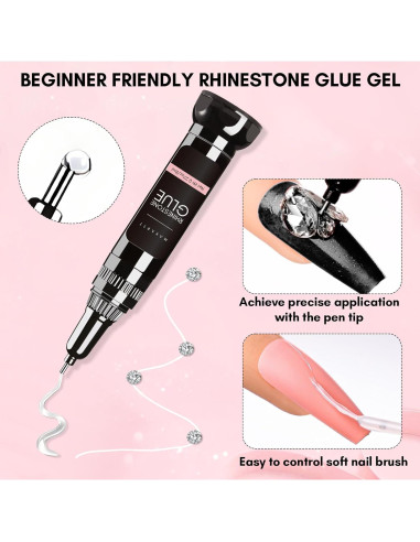 Conjunto de Pegamento para Piedras Preciosas Makartt 15ml + 8ml